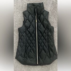 Athleta Black Quilted Vest